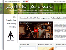 Tablet Screenshot of anfieldarchery.com